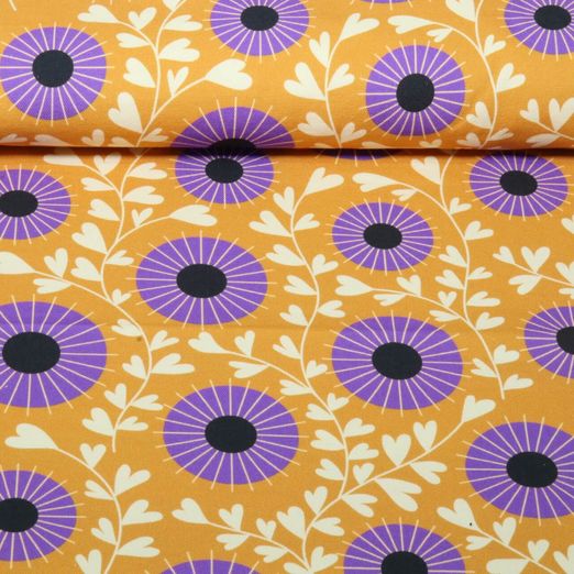 Toile canevas bio - HHL Queen Of Hearts Court Garden Jaune