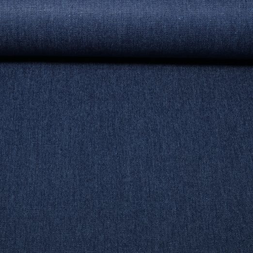 Tissu jeans pantalon - Heavy Uni bleu marine