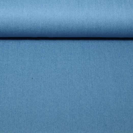 Tissu jeans pantalon - Prélavé Uni Bleu clair Tissu jeans pantalon - Prélavé Uni Bleu clair