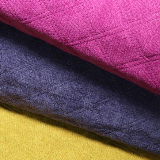 Tissu d’ameublement Asti Plus perforé – Motif matelassé Uni