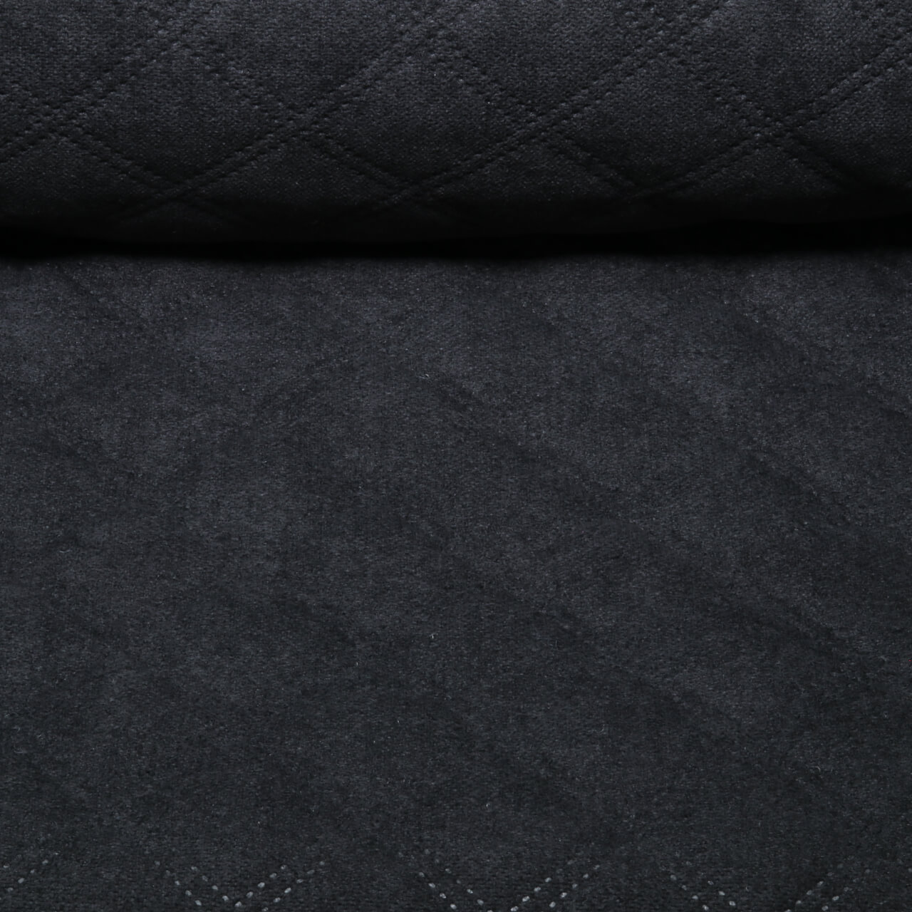 Tissu ameublement Asti Plus - Perforé Uni Noir-0 Tissu ameublement Asti Plus - Perforé Uni Noir-0