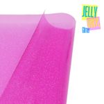 Jelly Vinyl Glitter - 30 x 135cm - pink Jelly Vinyl Glitter - 30 x 135cm - pink