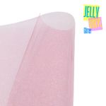 Jelly Vinyl Glitter - 30 x 135cm - rosa Jelly Vinyl Glitter - 30 x 135cm - rosa