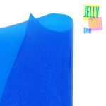 Jelly Vinyl Glitter - 30 x 135cm - blau Jelly Vinyl Glitter - 30 x 135cm - blau