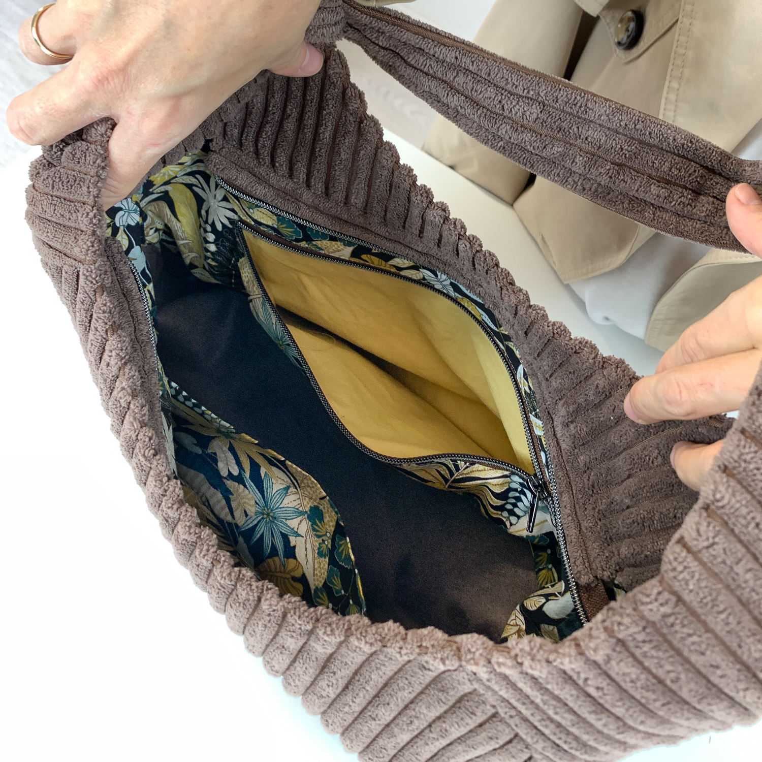 Hobo Bag Resa Cord Anafi von creaResa *Taschenstar*-5 Hobo Bag Resa Cord Anafi von creaResa *Taschenstar*-5