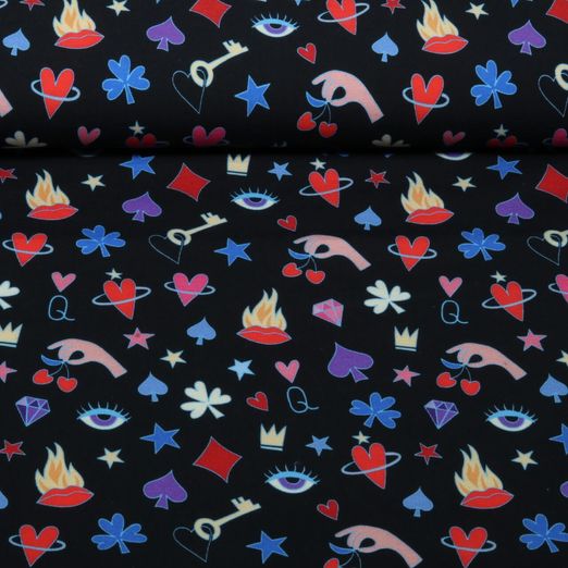 Bio Jersey - HHL Queen of Hearts Secrets Schwarz Bio Jersey - HHL Queen of Hearts Secrets Schwarz