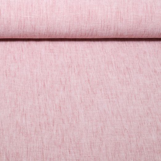 Tissu robes et blouses - aspect lin Mélange Vieux rose