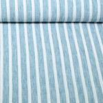 Tissu robes et blouses - aspect lin rayures Mélange Bleu clair Tissu robes et blouses - aspect lin rayures Mélange Bleu clair