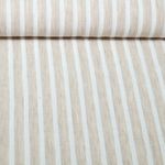 Tissu robes et blouses - aspect lin rayures Mélange Beige clair Tissu robes et blouses - aspect lin rayures Mélange Beige clair