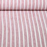 Tissu robes et blouses - aspect lin rayures Mélange Vieux rose Tissu robes et blouses - aspect lin rayures Mélange Vieux rose