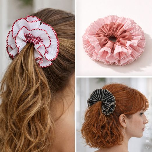 Haargummi - The Ruffle Scrunchie - Schnittmuster eBook