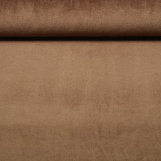 Velours Nicki - Uni brun chocolat Velours Nicki - Uni brun chocolat