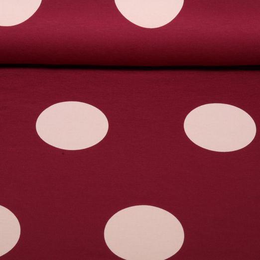 Sweat d'été - French Terry Pois Bordeaux Sweat d'été - French Terry Pois Bordeaux