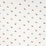Jersey de punto elástico - Vehículos de construcción blanco