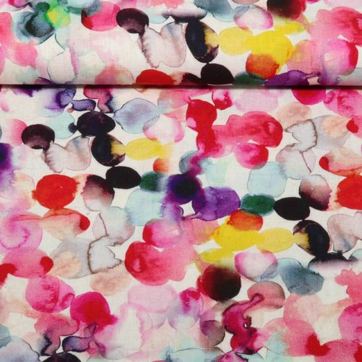 Lin Viscose - Impression numérique Multicolore Lin Viscose - Impression numérique Multicolore
