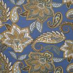 Viskosjersey - Paisley denimblå