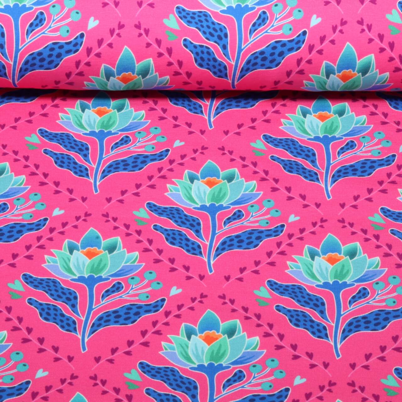 Bio Sommersweat - HHL Queen of Hearts Lotus Royal Pink-0 Bio Sommersweat - HHL Queen of Hearts Lotus Royal Pink-0