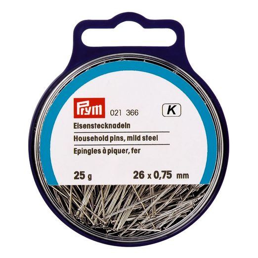 PRYM Stecknadeln - 0,75 x 26mm - silberfarbig - 25g