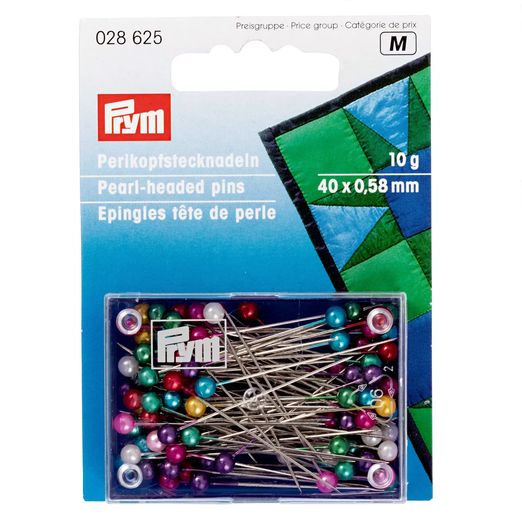 PRYM Perlkopf-Stecknadeln 0,58 x 40 mm - 10g