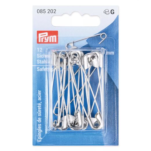 PRYM Sicherheitsnadeln 50 mm - silberfarbig - 12 Stück