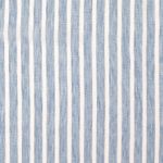 Blusen- & Kleiderstoff - Leinenoptik Streifen Melange Hellblau