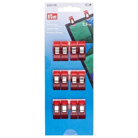PRYM Stoff Clips 2,6cm - 12 Stück