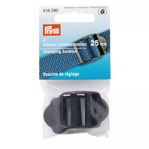 PRYM Klemmschnalle - 25mm - schwarz - 2 Stück PRYM Klemmschnalle - 25mm - schwarz - 2 Stück