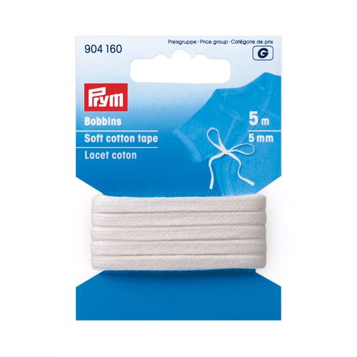 PRYM Bobbins Baumwollband - 5mm - 5m Länge PRYM Bobbins Baumwollband - 5mm - 5m Länge