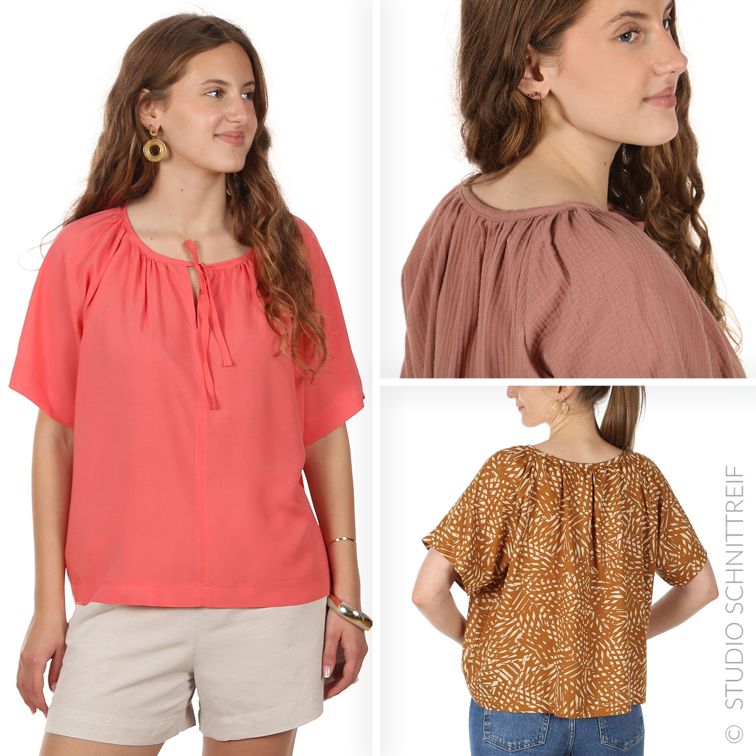 Bluse - FRAU NOOR - Schnittmuster eBook-0 Bluse - FRAU NOOR - Schnittmuster eBook-0