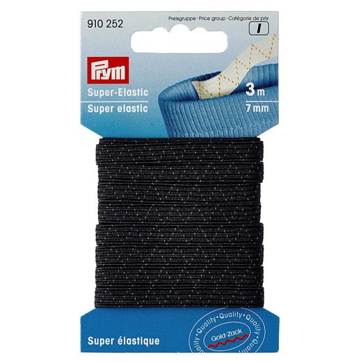 PRYM Super-Elastic schwarz - 7mm - 3m Länge PRYM Super-Elastic schwarz - 7mm - 3m Länge