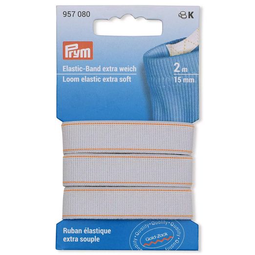 PRYM Elastic-Band extra weich - 15mm - 2m Länge PRYM Elastic-Band extra weich - 15mm - 2m Länge