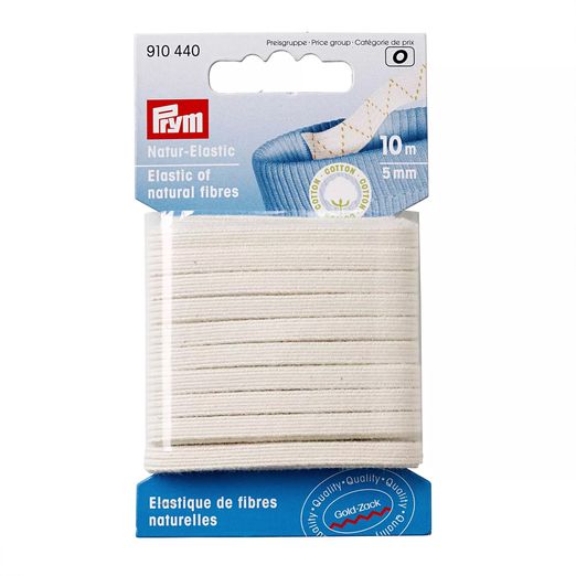 PRYM Natur-Elastic rohweiß - 5mm - 10m Länge PRYM Natur-Elastic rohweiß - 5mm - 10m Länge