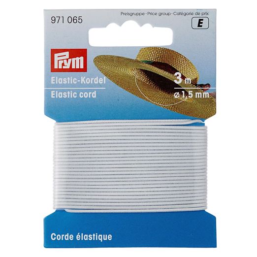 PRYM Elastic-Kordel - 1,5mm - 3m Länge PRYM Elastic-Kordel - 1,5mm - 3m Länge
