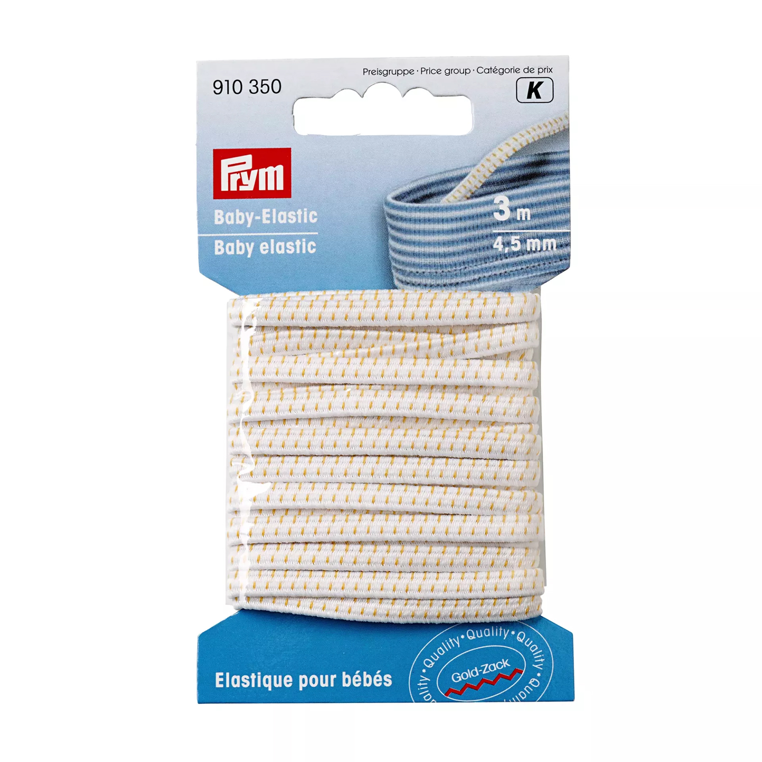 PRYM Baby-Elastic - 4,5mm - 3m Länge-0 PRYM Baby-Elastic - 4,5mm - 3m Länge-0