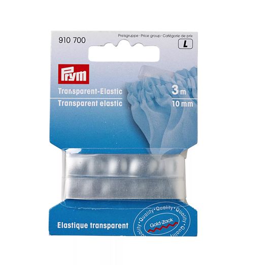 PRYM Transparent-Elastic - 10mm - 3m Länge PRYM Transparent-Elastic - 10mm - 3m Länge