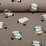 Sweat doux gratté - Rhinocéros à trottinette Taupe Sweat doux gratté - Rhinocéros à trottinette Taupe