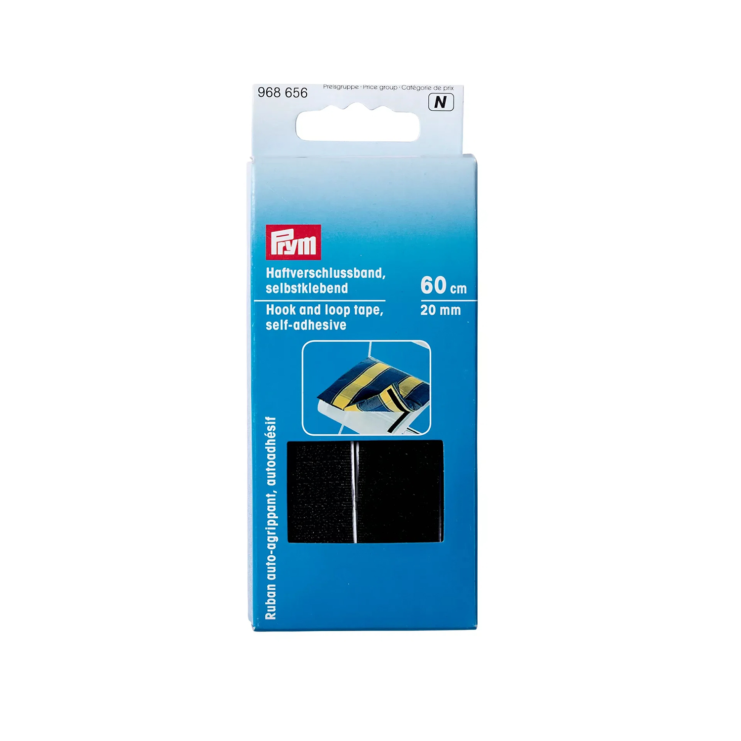 PRYM Klettband selbstklebend - schwarz - 20mm - 60cm Länge-0 PRYM Klettband selbstklebend - schwarz - 20mm - 60cm Länge-0