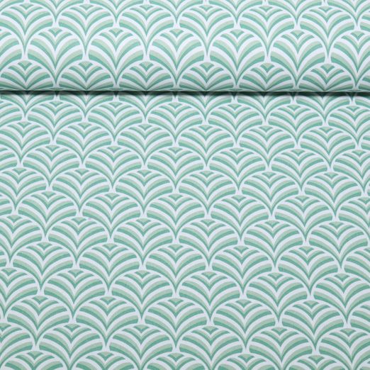 Toile cirée - éventail PVC Vert menthe Toile cirée - éventail PVC Vert menthe