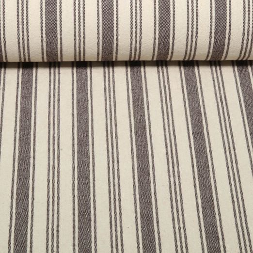 Coton tissé - Linge de cuisine rayures Beige Marron café Coton tissé - Linge de cuisine rayures Beige Marron café