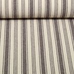 Coton tissé - Linge de cuisine rayures Beige Marron café