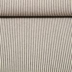 Coton tissé - Linge de cuisine mini-rayures Beige Marron café