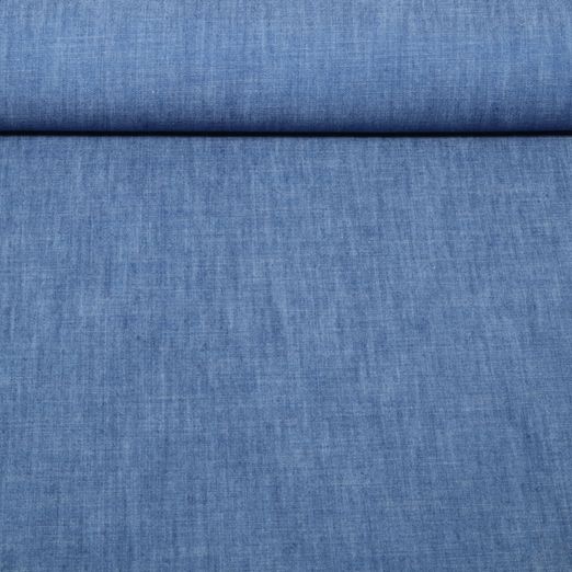 Tissu jeans pour blouses - Bleu