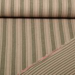 Mousseline de coton - rayures double face Vert Mousseline de coton - rayures double face Vert