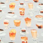 Baumwoll-Webware - Digital Kaffeemix Grau