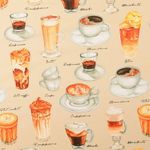 Baumwoll-Webware - Digital Kaffeemix Beige