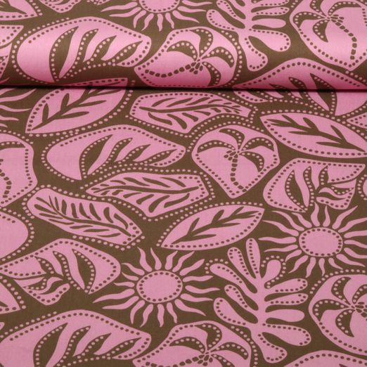Viscose - Stretch Tropical Kaki Viscose - Stretch Tropical Kaki
