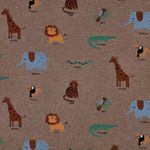 Maglia - Animali selvaggi Taupe Melange