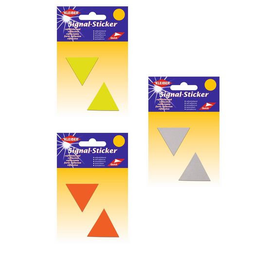 Signal-Sticker - Dreiecke 4,2 cm x 3,6 cm - selbstklebend Signal-Sticker - Dreiecke 4,2 cm x 3,6 cm - selbstklebend