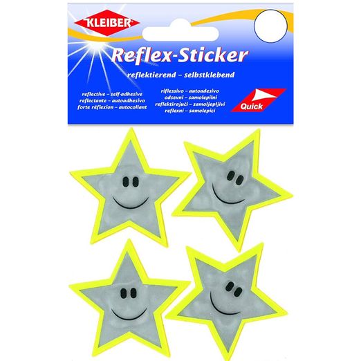 Reflex-Sticker Sterne - Ø 5 cm - 4 Stück Reflex-Sticker Sterne - Ø 5 cm - 4 Stück