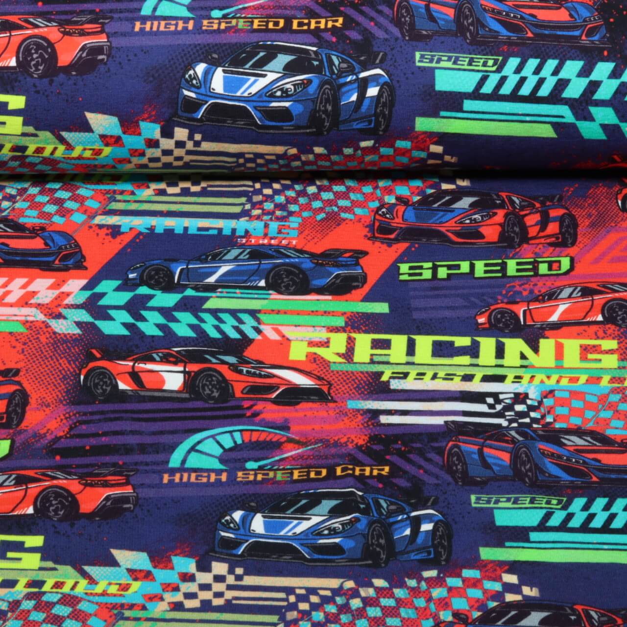 Jersey - Digital Rennwagen Navy Multicolor-0 Jersey - Digital Rennwagen Navy Multicolor-0